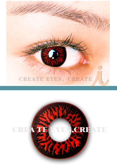 Red Wolf Eyes Halloween Contacts (pair)