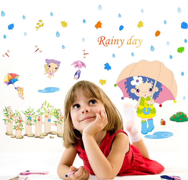 Rainy Day 3D Window Sticker Wall Sticker